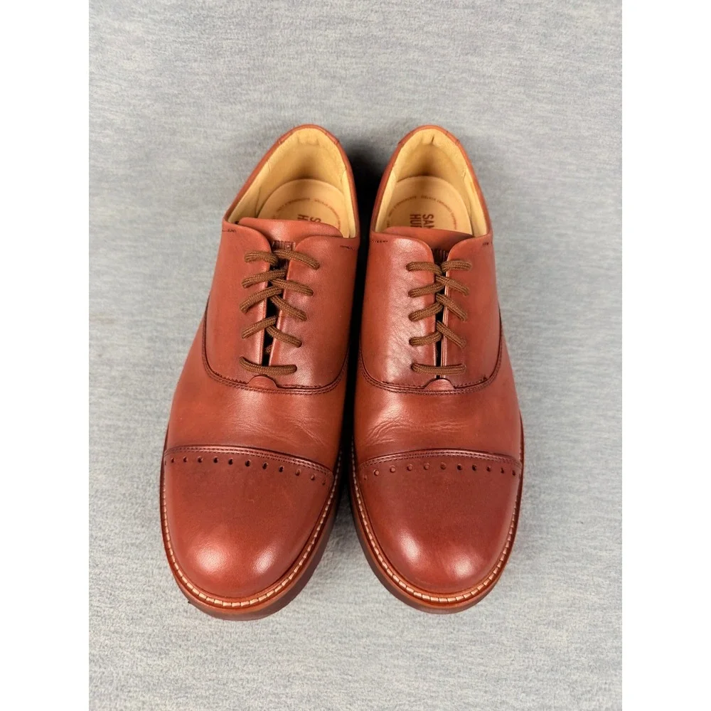 Samuel Hubbard Market Cap Tan Oxfords Mens 8.5 W Leather Casual Shoe Lightweight